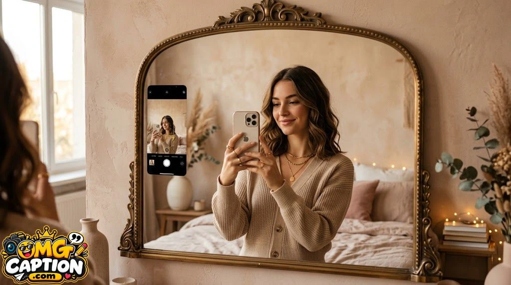 Aesthetic Mirror Selfie Captions