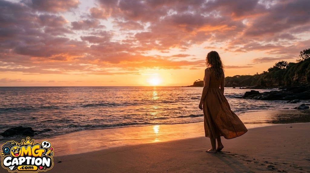 Aesthetic Sunset Captions