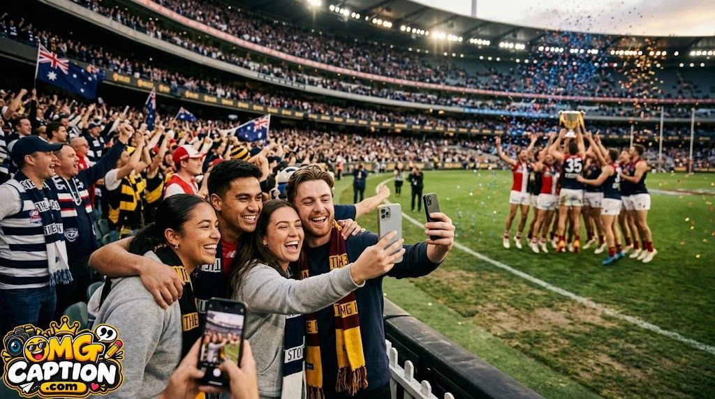 AFL Grand Final Photo Dump Captions