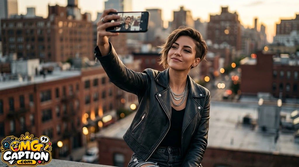 Attitude Captions for Selfies
