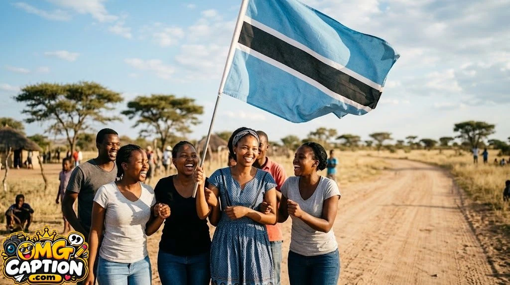 Botswana Flag Captions for Instagram