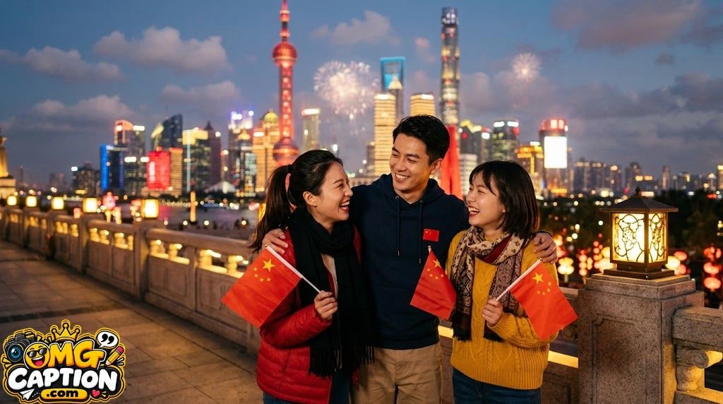 Chinese National Day Captions for Friends
