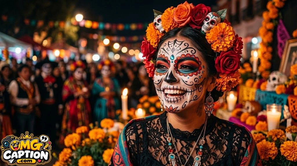 Day of the Dead Face Paint Captions