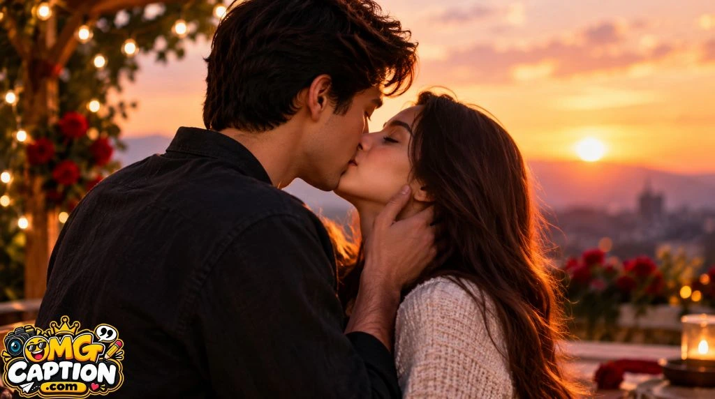 First Kiss Captions for Anniversary Posts