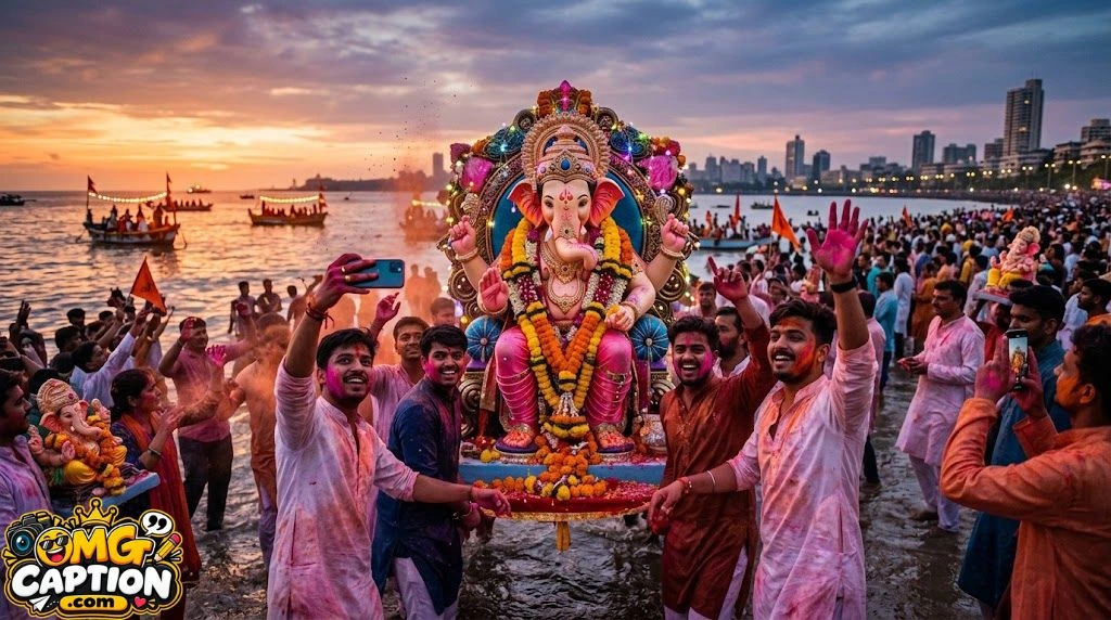 Ganesh Visarjan TikTok Captions