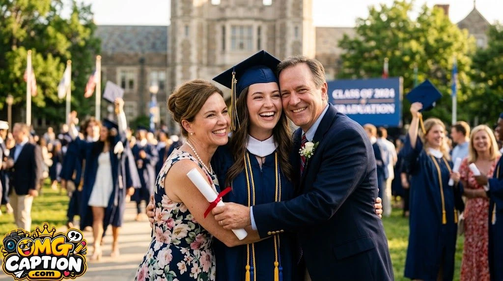 Graduation Captions for Family and Parents