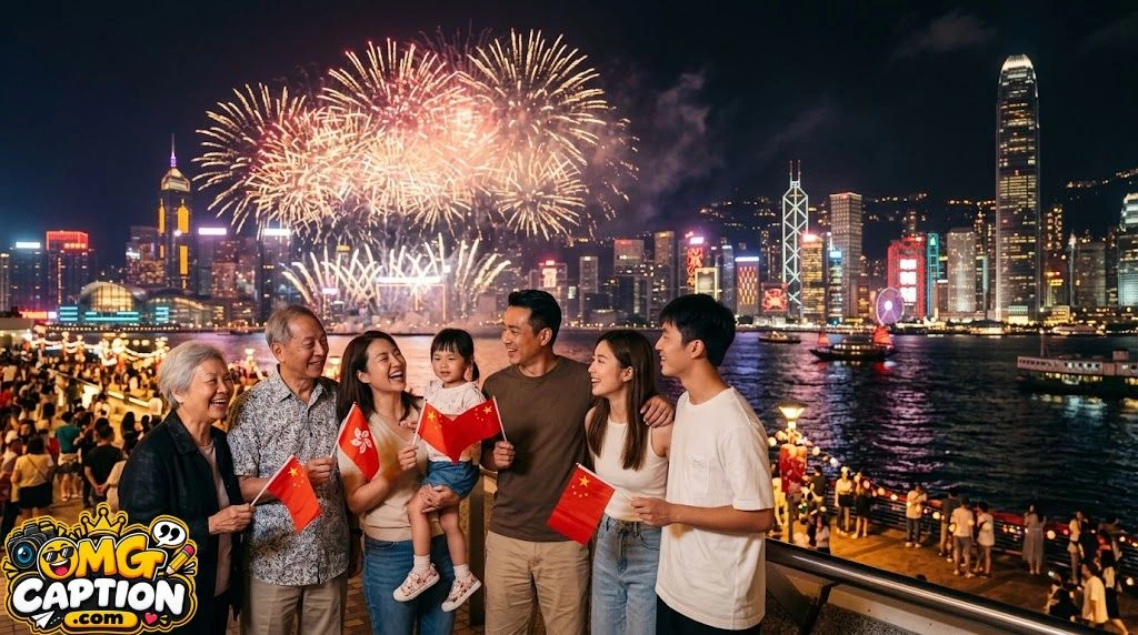 Hong Kong National Day Captions for Friends and Family