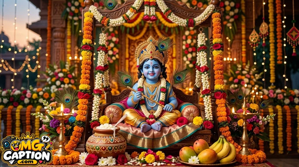 Krishna Janmashtami Captions for Facebook