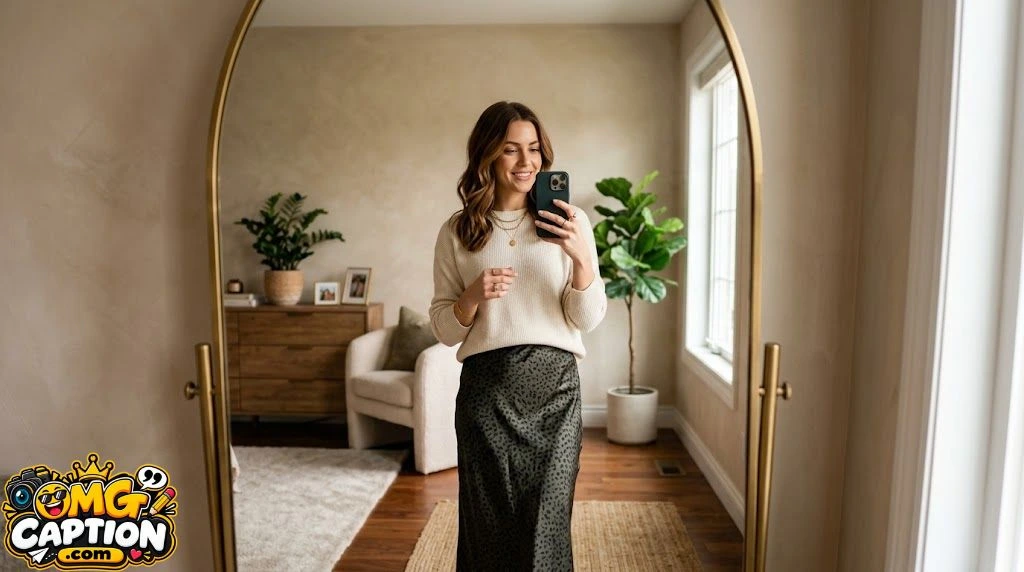 Mirror Selfie Captions for Different Moods
