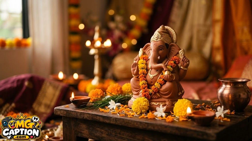 One-Word and Minimal Ganpati Captions