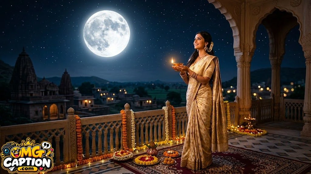 One-Word Sharad Purnima Captions