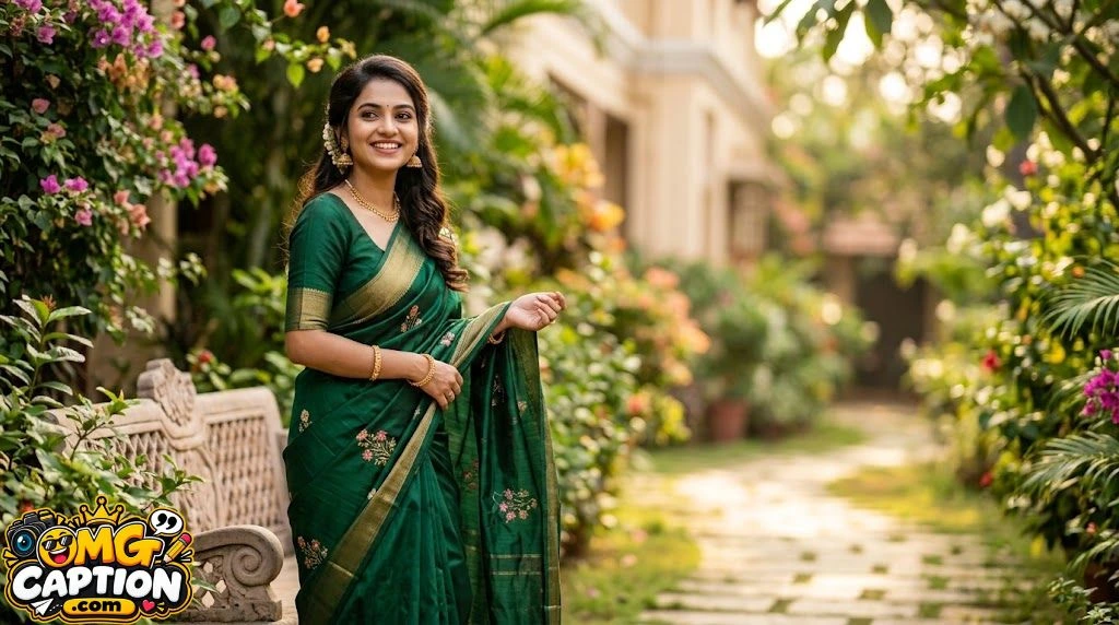 Short Saree Captions for Girls
